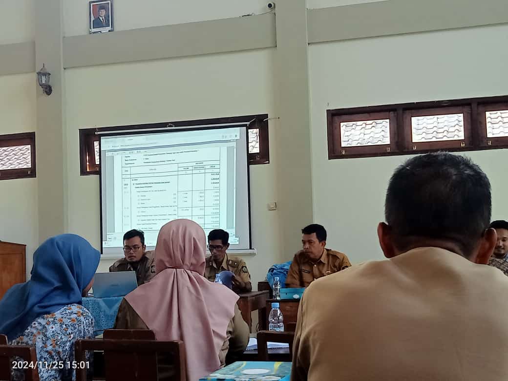 Rapat Pencermatan APBDes 2025 Kalurahan Nomporejo